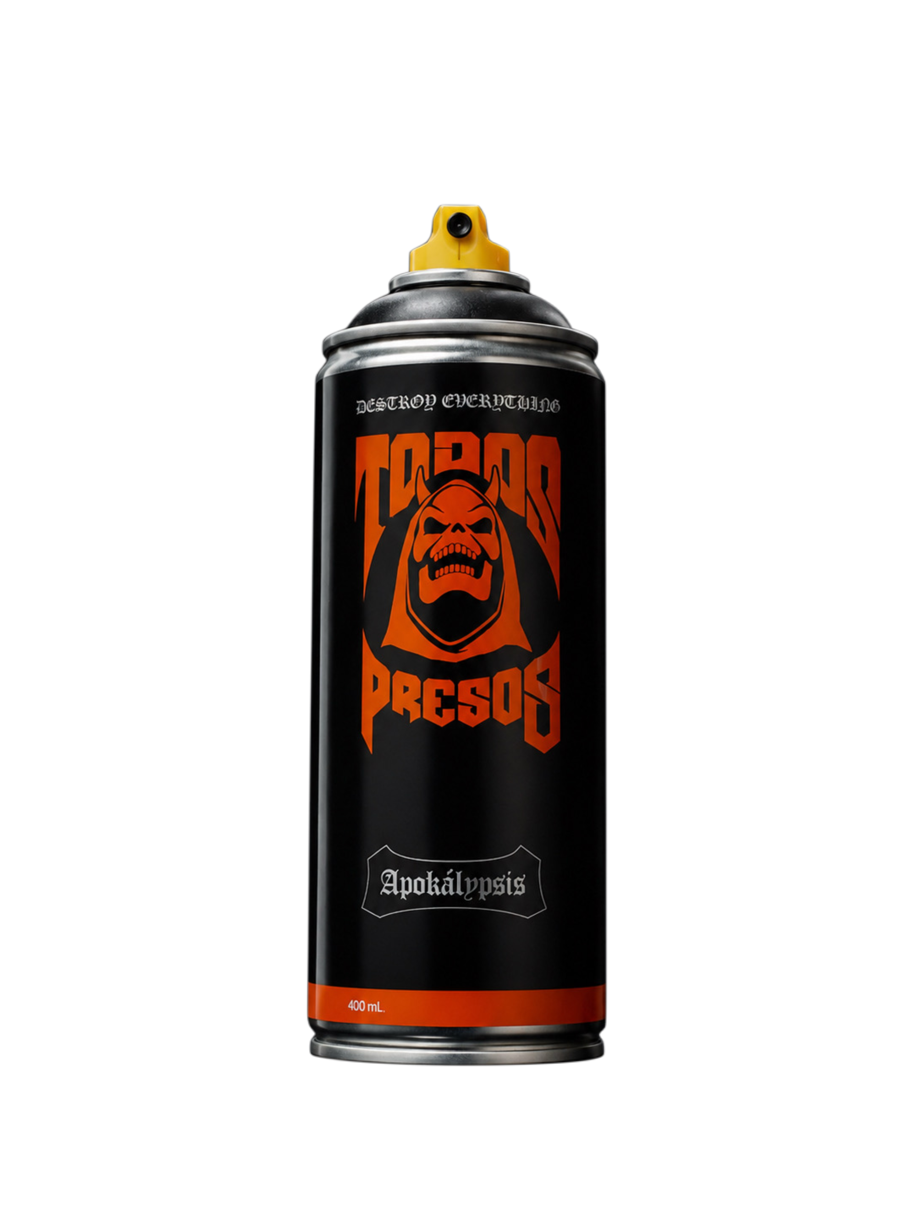 Pintura Spray Todos Presos 400ml Delikt Black (NEGRO)